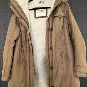 Abercrombie and Fitch Parka-camel color. Large